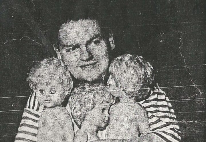 The Bernician doing an impression of Sinead O'Connor, May 1991. Dad Wouldn't Mend My Tractor